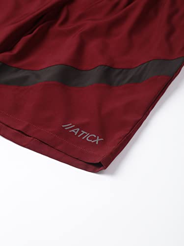 Image of ATICX Polyester Shorts for Men - Quick Dry Lightweight with Zipper Pockets - Gym, Running, Jogging, Training Half Pants for Basketball, Swimming, Badminton, Cycling, Football, Outdoor & Home Wear