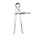 Starrett Yankee Spring-Type Caliper with Hardened Fulcrum Stud, Bow Spring and Quick Adjusting Spring Nut - 4" Size and Capacity, Spring Joint Type - 73B-4