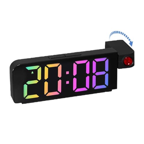 Reloj digital con proyección de hora y pantalla LED: el despertador nocturno para adultos 2