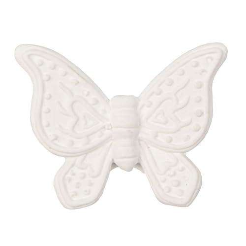 12 PZ Gesso Gessetto Farfalla 4.5 cm Decorazione BOMBONIERA