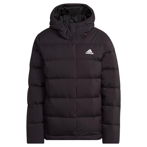 adidas Damen Helionic Hooded Down Jacket, Black, L