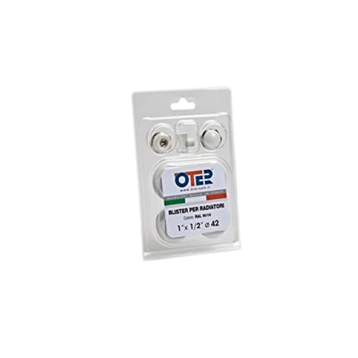 KIT UNIVERSALE TAPPI E RIDUZIONE PER RADIATORI IN ALLUMINIO 1"x1/2" DIAM.42