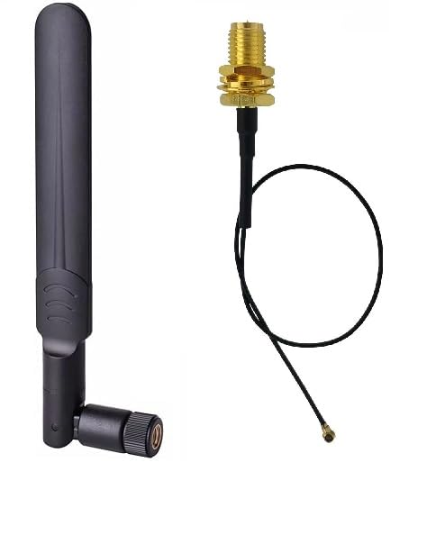 NBR LTE Flat WiFi RP SMA MOV Whip Antenna Wireless Rubber Duck 3G 4G 5G Dipole Wide Band 6dbi 700-2700Mhz Omni Directional Antenna with UFL/IPEX Cable 30cm -1Pc.-image-41