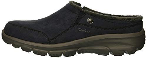 Skechers Women's Easy Going-Latte-Twin Gore Slip-On Open Back Mule, Navy, 9 M Us #TOP7