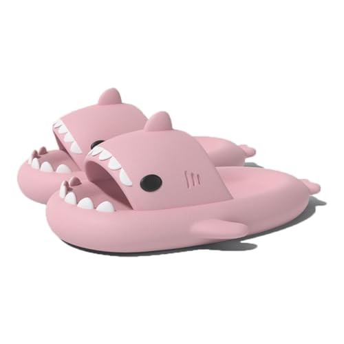 Zureto Shark Slides for Women Men, Cloud Slippers Summer Open Toe Sandals Anti-Slip Beach Pool Shower Shoes