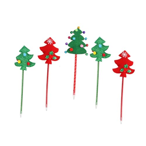 Bolígrafos Navideños de Árbol para Llenar de Alegría las Tareas en el Aula y el Hogar