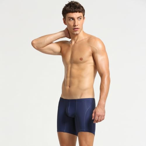 Men's Long Boxer Briefs - Ice Silk Breathable Cool Dry Mesh Underwear4