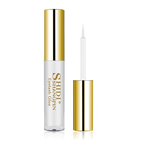 Extra Strong Eyelash Glue, 5ml Professional False Eyelash Adhesive, Semi-Permanent Extensions Supplies - Suitable for Sensitive Eyes (Clear)