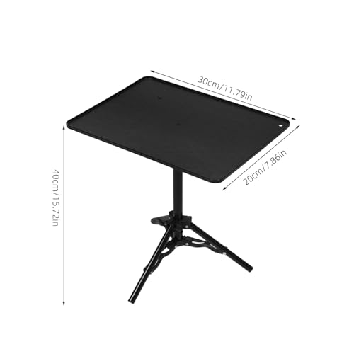 Soporte de proyector portátil con trípode ajustable negro para mesas y espacios reducidos 2