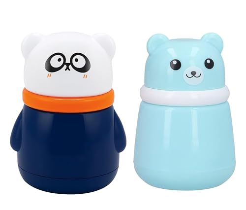 Image of Baby Pack Of 2 Skin Care Powder Talcum Puff Case Cum Container Box Reusable Refillable for Toddlers Kids and Infants for BPA Free (PATTERN 109)