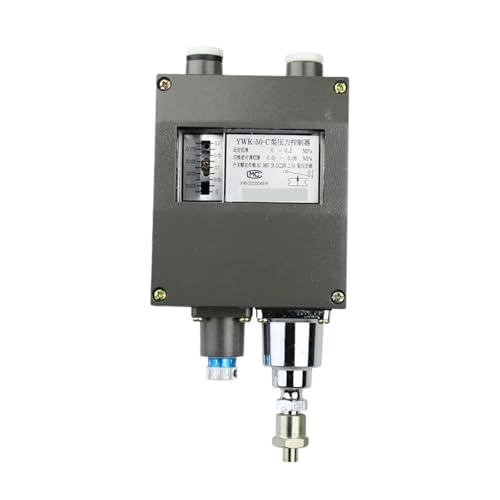 Controlador de presión YWK-50-C de 0.5mpa con interruptor impermeable y relé 2