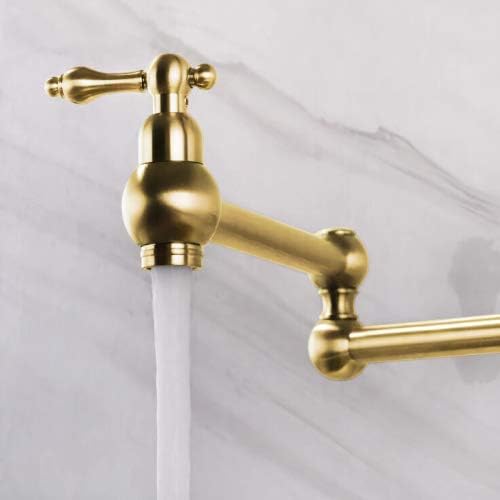 Pot Filler Folding Faucet  brushed gold