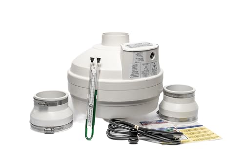 Image of Festa AMG Eagle Radon Fan - 4 inch Installation Kit - Quiet and Energy Efficient Radon Mitigation Inline Fans - High Performance 3 inch Duct Fan