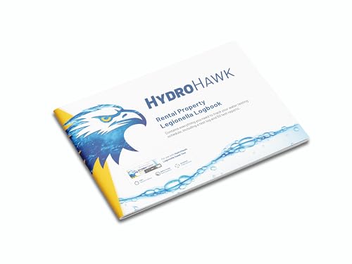 HydroHawk Legionella Logbook for Rental Properties 50 Test Record Sheets & Instructions Ideal for Landlords and Property Managers. for Use with HydroHawk Legionella Testing Kit