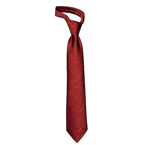Image of YourTies Men's Neckties Striped Tie and Plaid Neckties for Men Woven Silk Tie Gold Tie Clip Set