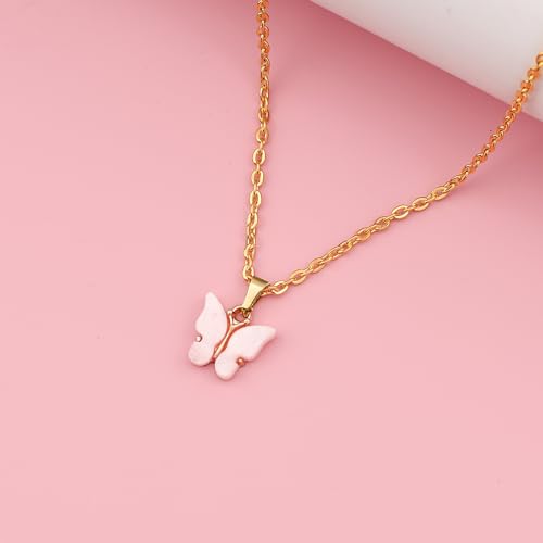 Happy 6th 7th 8th 9th 10th 11th 12th Birthday Gifts Butterfly Necklace Jewelry Favors3