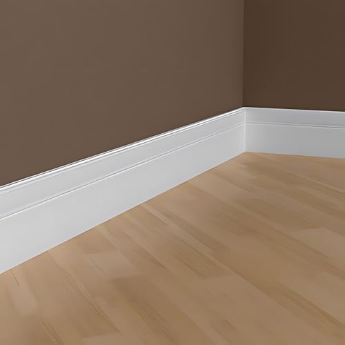 Plinthe flexible moulure décorative Profhome 153103F blanche style néo-classique - 4