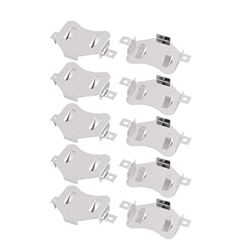 Batería botón CR2450 metal tono plata x10