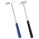 2er Set Mini Hammer, Doppelkopf-Kleiner Hammer Leichter Kunststoff-Metallkopf für Schmuck, Musikinstrumente, Handwerk, Uhren, Reparatur von Kleingeräten