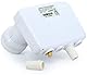 Anadol Monoblock Twin LNB Gold Line für Satellitenschüssel - 2 Teilnehmer, 2 Satelliten, Astra 19.2 & Hotbird 13 - digital Doppel Sat Kopf 0.1dB - Full HD, 4K, 8K, UHD, 3D, HDTV + 4 F-Stecker gratis