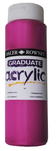 Daler-Rowney Graduate Acrylfarbe, 500 ml, Permant Rose, DR123500537