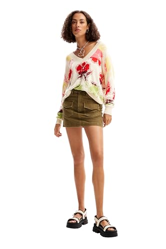 Image of Desigual Women's Woman Flat Knit Thin Gauge Pullover