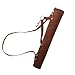 Handmade Brown Leather Archery Arrow Quiver with Adjustable Strap for Secure Arrow Storage and Comfortable Carrying