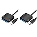 SOLUSTRE 2pcs External Hard Drive Adapter Universal Adapter Noir blackstome Blackwel Black in Black ish Data Transfer Converter External Hard Disk Adapter Converter Cable USB Data line