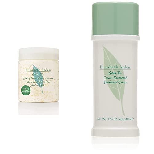 Elizabeth Arden Green Tea Honey Drops Body Cream, 1er Pack (1 x 500 ml) & Green Tea Deodorant Creme, 1er Pack (1 x 40 ml)