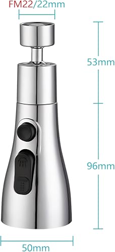 Carnival 360° Degree Flexible Faucet Extender for Kitchen Sink - Convenient Use, Upgrade Your Sink With Flexible Access, Standard