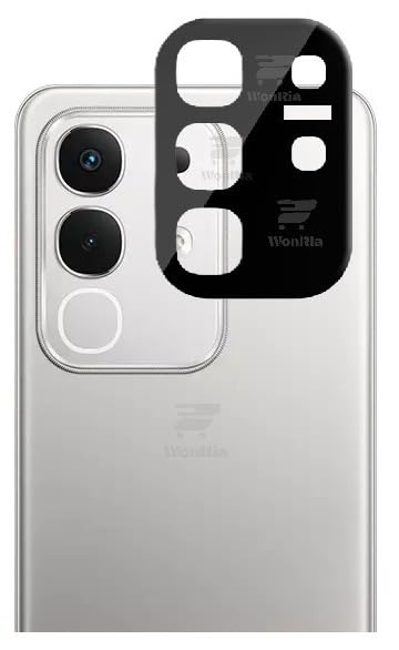 Image of WonRia [1+1 Matte Tempered Glass Compatible with iQOO Z10x 5G with 3D Camera Lens Protector Glass Edges to Edge Screen Guard Protector - (Pack of 2)