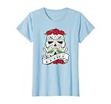 Star Wars Stormtrooper Sugar Skull Roses Empire Tattoo T-Shirt