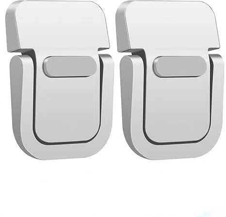 Foldable Laptop Stand 2-Pack Ergonomic Adjustable Angle Portable Computer Holder 7mm Thin Lightweight Invisible Design for Desk Notebooks