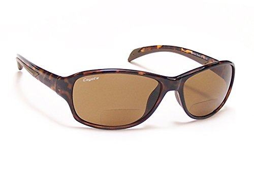 Coyote Eyewear BP-14 Plus 2.00 Tortoise-Brown BP-14 Polarized Reader Sunglass