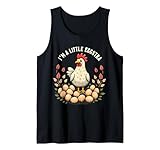 Ich bin A Little Eggstra, lustiger Hühnerbesitzer, Landwirt, Eierproduzent Tank Top