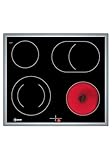 NEFF M16SRF0L0, N 50, Elektrokochfeld, herdgesteuertes Glaskeramik Kochfeld 60 cm breit, Bräterzone, Zweikreis Kochzone, Restwärmeanzeige, aufliegend, Schwarz