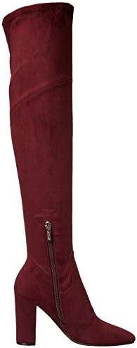 GUESS Women's Mireya Fashion Boot, Red, 7.5 | Image 5
