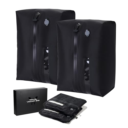 41L Vacuum Packing Cubes for Travel with Pump,Waterproof Travel compression bags for Suitcase,...