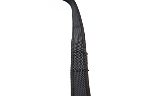 IDC Color & Gray gumierte Leine, 14 mm x 5 m mit Schlaufe, Schwarz-Grau