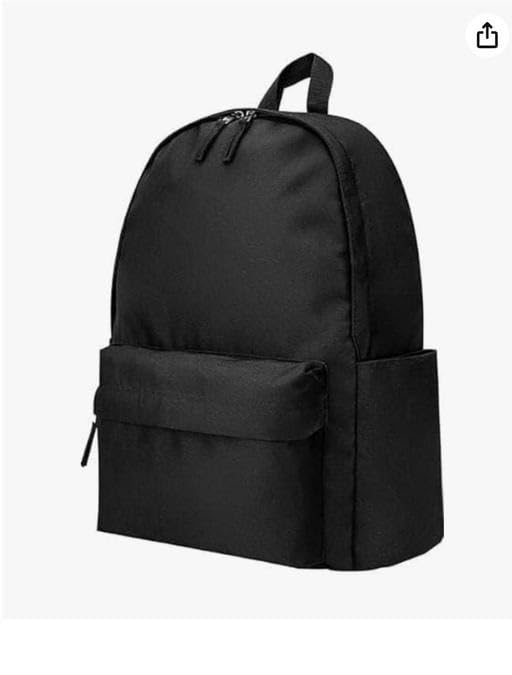 Image of Waterproof Casual Backpack for Girls & Women Stylish Trendy School and College Bag 17 inch x 12 inch Durable Daily Use Black