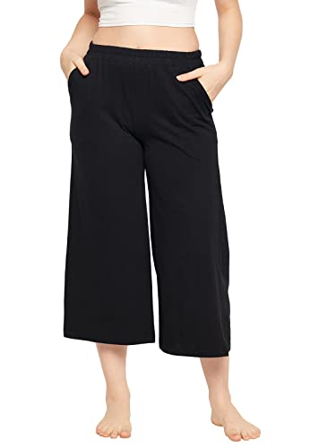 Image of Clovia Women's Regular Fit Mid Rise Capri