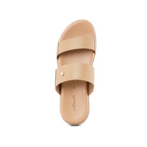 Image of Khadim's Softouch Platform Heel Slip On Sandal for Women