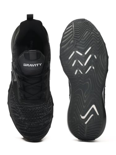 Image of Impakto Gravity Running Shoes for Men | Lightweight & Breathable Sports Shoes | Soft Cushioned Insole | Anti Skid EVA Sole | Laceup Shoes for Jogging, Walking, Gym & Casual Outings
