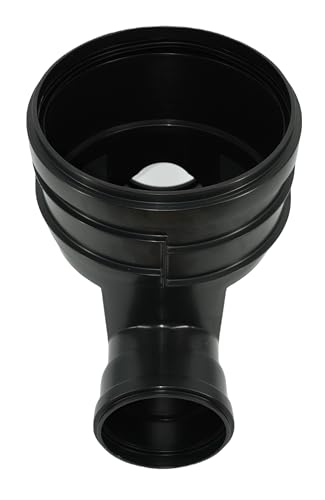 KG Kontrollschacht DN 315/ Anschlüße160-125-110 Höhe 0,5m bis 2m Revisionsschacht Abwasserschacht Schacht Rohr, Deckel, Komplett SET mit Gleitpaste 250g (Rohr 0,5m, 2 x DN110)