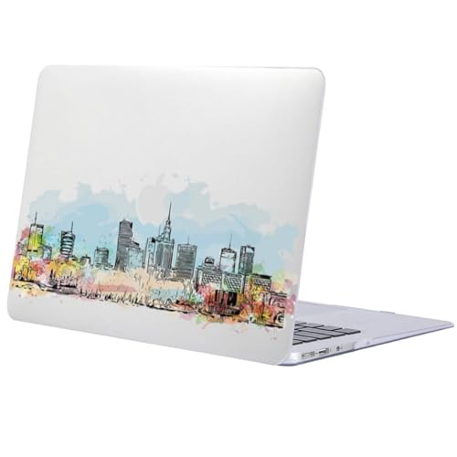 Carcasa MacBook Air 15 pulgadas contra golpes funda para modelos M4 M3 M2 mapa acuarela