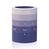 Comix Calender Pen Holder for Desk, Cute Platsic Pencil Holder, Purple Desk Organizer for Home School Office Supplies