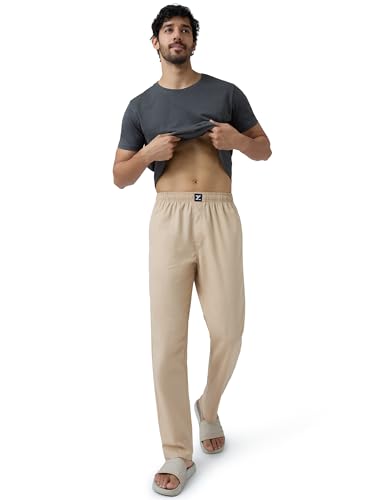 Image of XYXX Men's Pace Super Combed Cotton Regular Fit Solid Pyjamas | Dual Pockets, Ultra Light, Comfortable Lounge Pants for Men