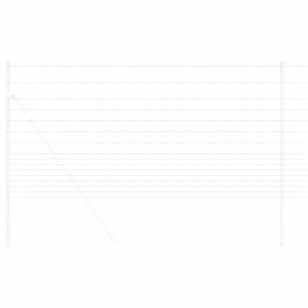 Łatwe w pielęgnacji i stabilne ogrodzenie ogrodzeniowe z ocynkowanego ogniowo żelaza, wytrzymałe ogrodzenie do użytku na zewnątrz, idealne jako ogrodzenie dzikiej zwierzyny ocynkowanej ogniowo, do
