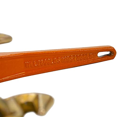 Image of VULCAN Load Binder with 2 Grab Hooks - Ratchet Style - 5 Pack - 2,600 Pound Safe Working Load