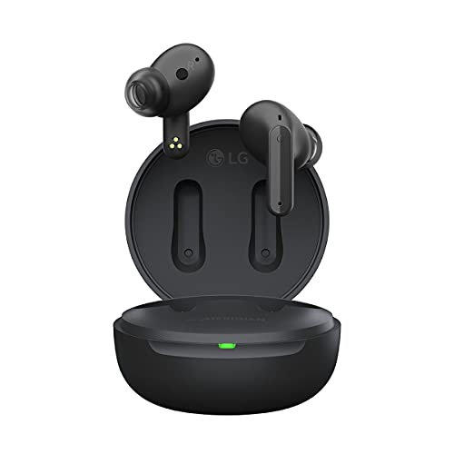 Cuffie Cancellazione Attiva del Rumore a meno di 100 euro | Quale Comprare | Best Buy LG TONE-FP5 Cuffie Bluetooth Wireless In Ear TONE Free Nere, Auricolari Bluetooth 5.2 Senza Fili Audio Meridian con Cancellazione del Rumore, Impermeabili, Custodia da Ricarica, Triplo Microfono